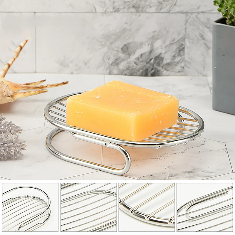 Stainless Steel Soap Dishes Rust-resistant Saver Basket For Bathroom Toilet Shower Soap Holder Case Brand Bathroom Accessories