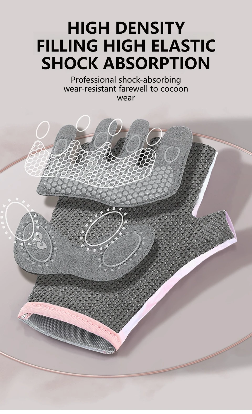 GTUBIKE 1 Paar neue Fahrradhandschuhe, Workout-Gymnastikhandschuhe für Männer und Frauen, Gewichtheben, fingerlose Handschuhe, Training, Übung, Fitness – Detail 18