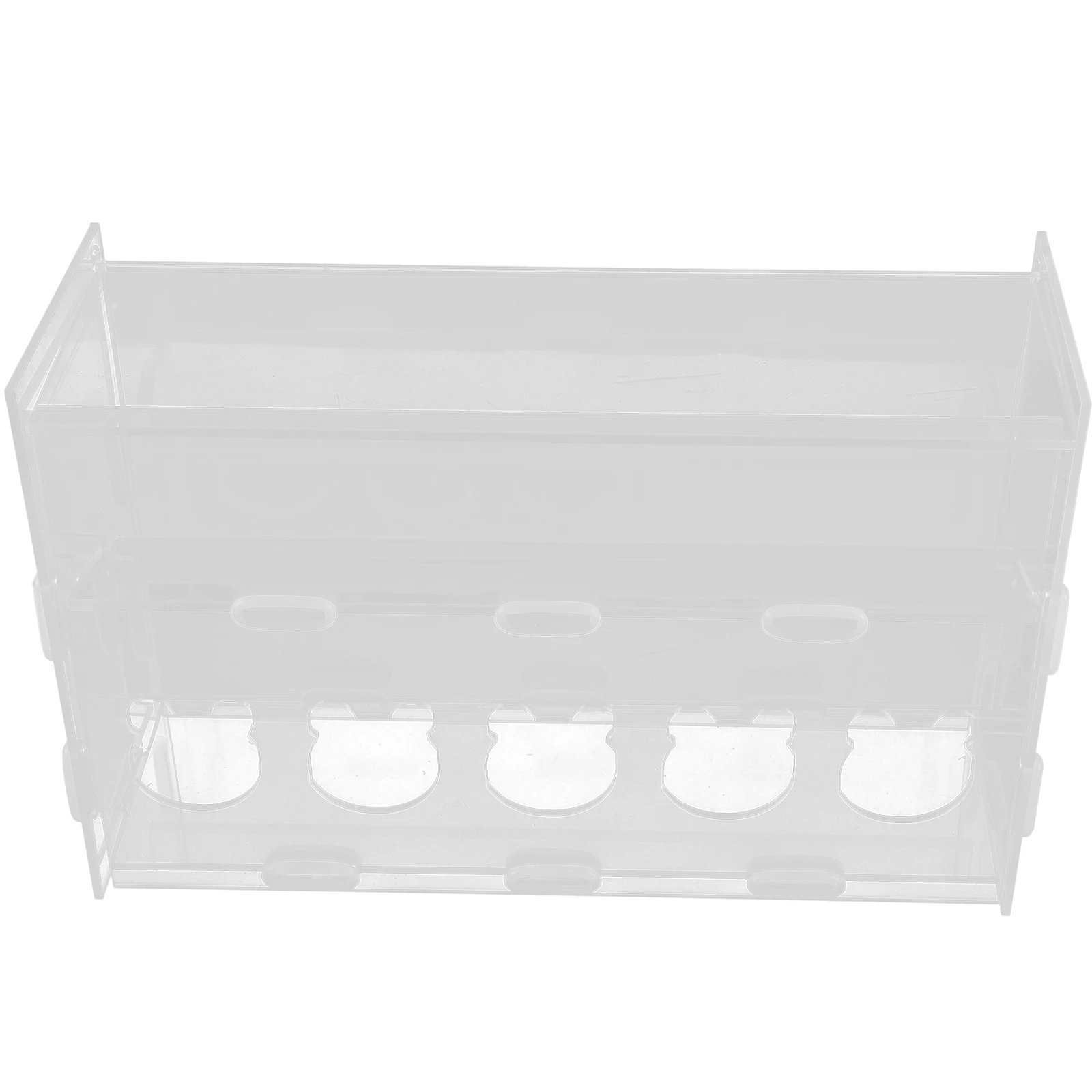 

Automatic 5 Holes Acrylic Rutin Chicken Feeder Transparent Pet Food Holder Multi Use Parrot Bird Feeder Farmhouse Accessories