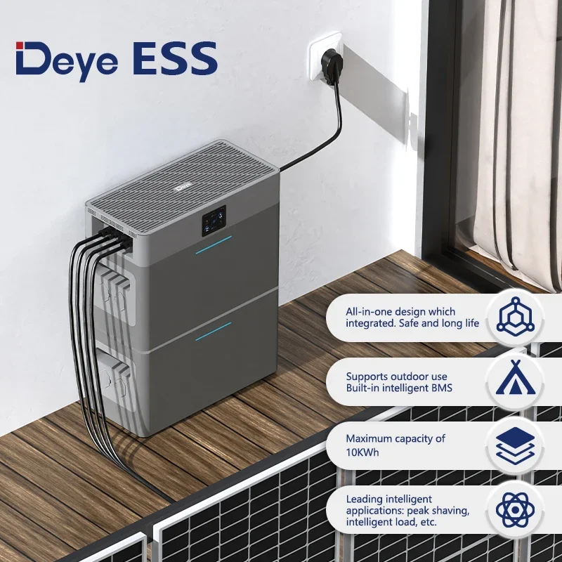 Deye ESS AE-FS2.0-2H2 All-in-1 Home Charge Baterie litowo-jonowe Magazynowanie energii słonecznej Bateria Lifepo4