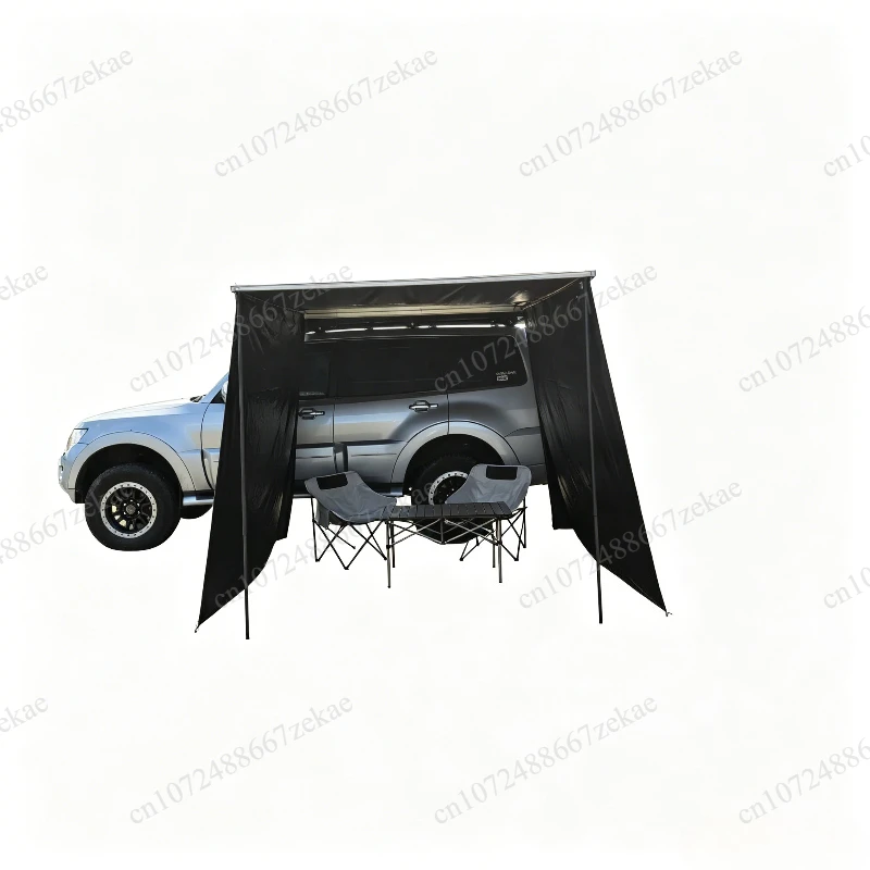 Aluminum Alloy Hard Shell SUV Side Canopy, Oxford Fabric Camping Awning for Off-Road Vehicles
