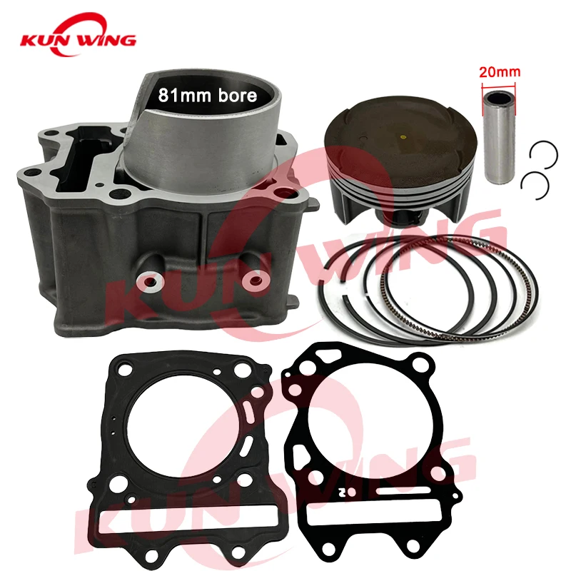 Kit pistone pistone cilindro foro 81mm per Suzuki Burgman 400 AN400 2012 12-13 S1-05H parti moto muslimah