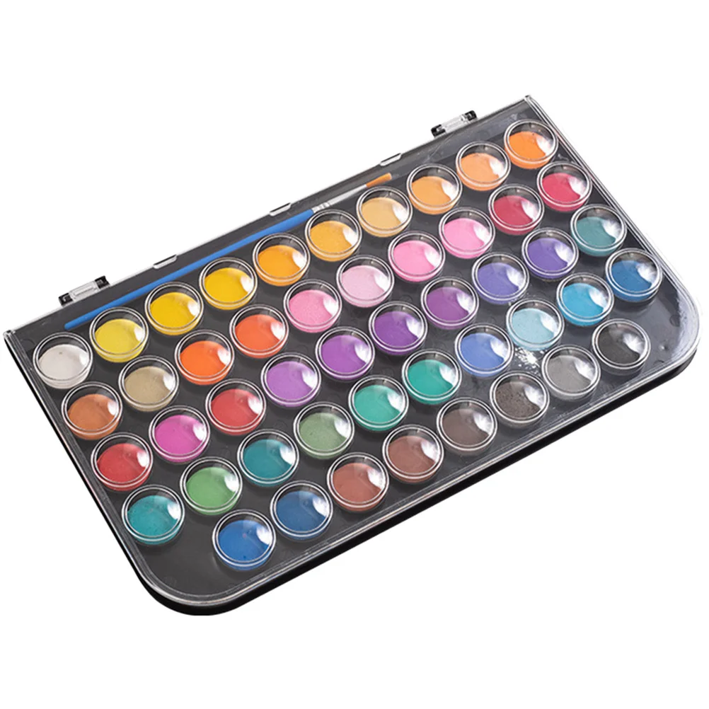 

Solid Watercolor Pigment Kit Portable Multi-Function DIY Painting Set Non-Fading Colors Safe for Students Artists