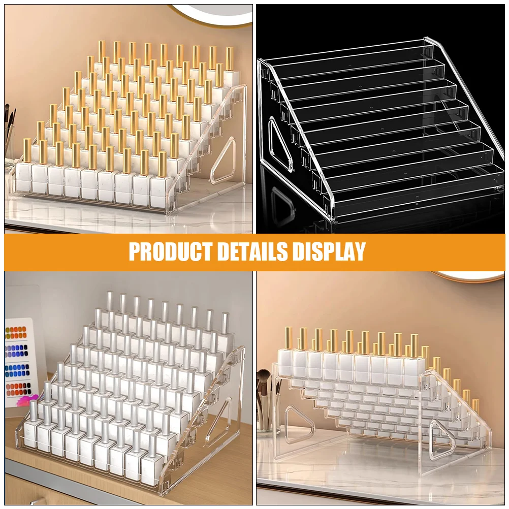 Espositore per rossetti multistrato per la cura della pelle Scaffale da scrivania Portaoggetti per oli essenziali Porta smalti per unghie Organizzatore per rack trasparente Miss