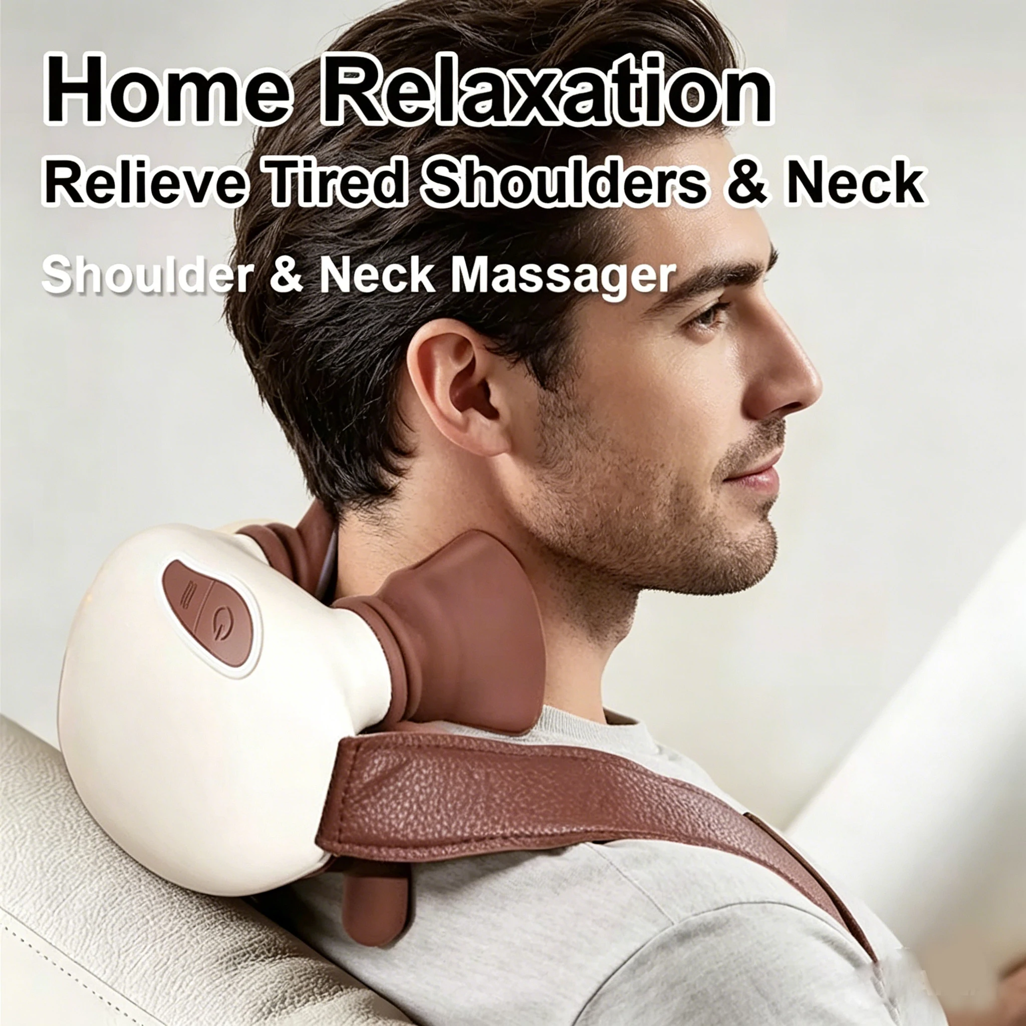 

Bionic Finger Neck Shoulder Massager Wireless Neck Cervical Trapezius Kneading Massage Shawl Brushless Motor Neck masajeador