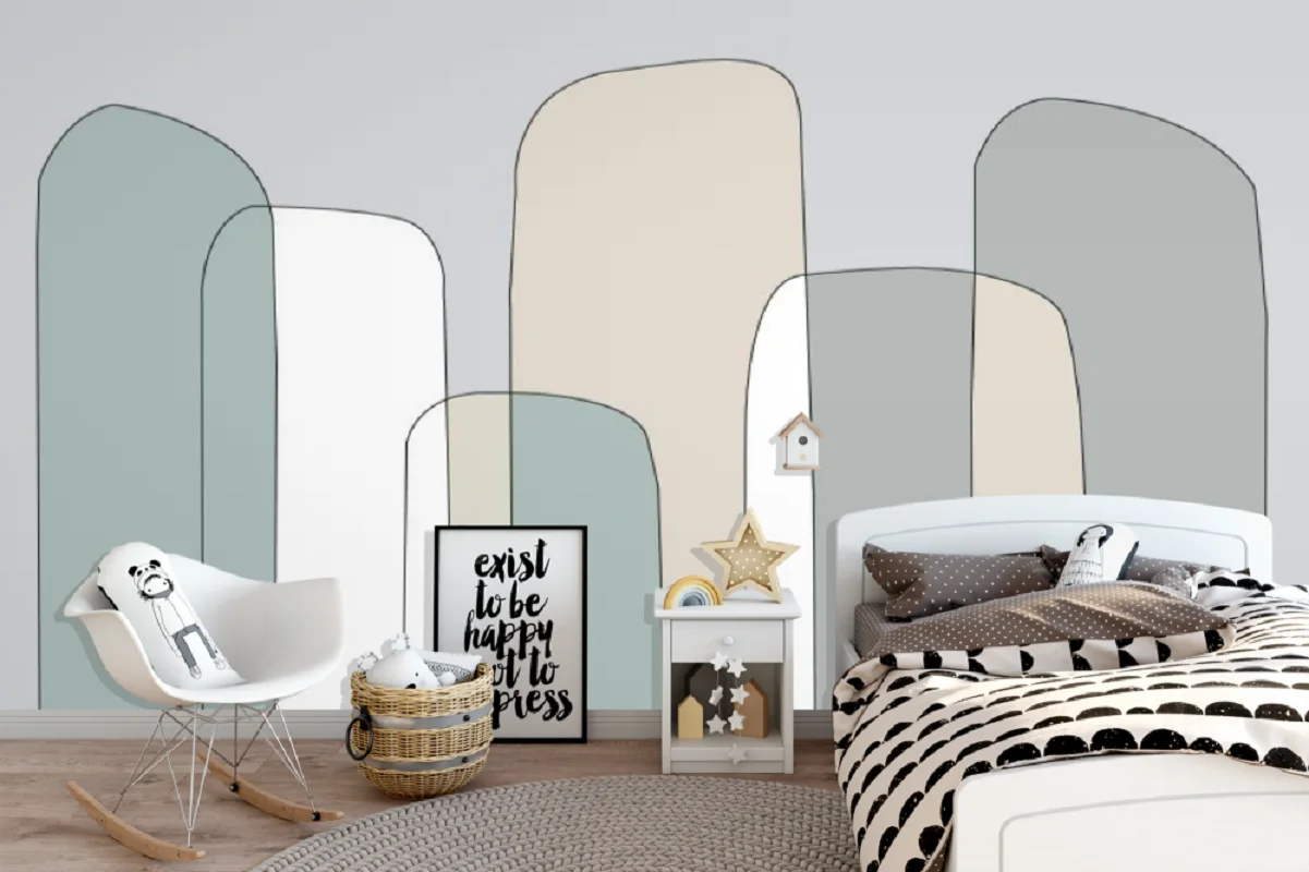 

Customized 3D Wallpaper Mural Scandinavian Style Geometric Background Wall Bedroom Living Room Wallpaper Classy Home Decoration Painting