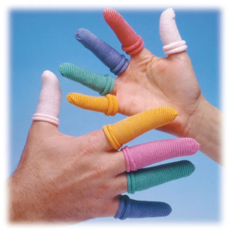 5pcs/lot Disposable Finger Bandages Cotton Finger Cover Shield Non-slip Breathable Protection Finger Protectors Extension Gloves