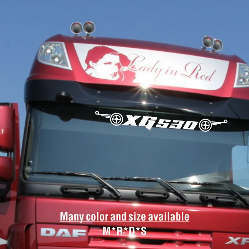 For DAF XG 530 NEW window decals daf truck stickers Mult size COLOUR For body Front windshield Rearview mirror