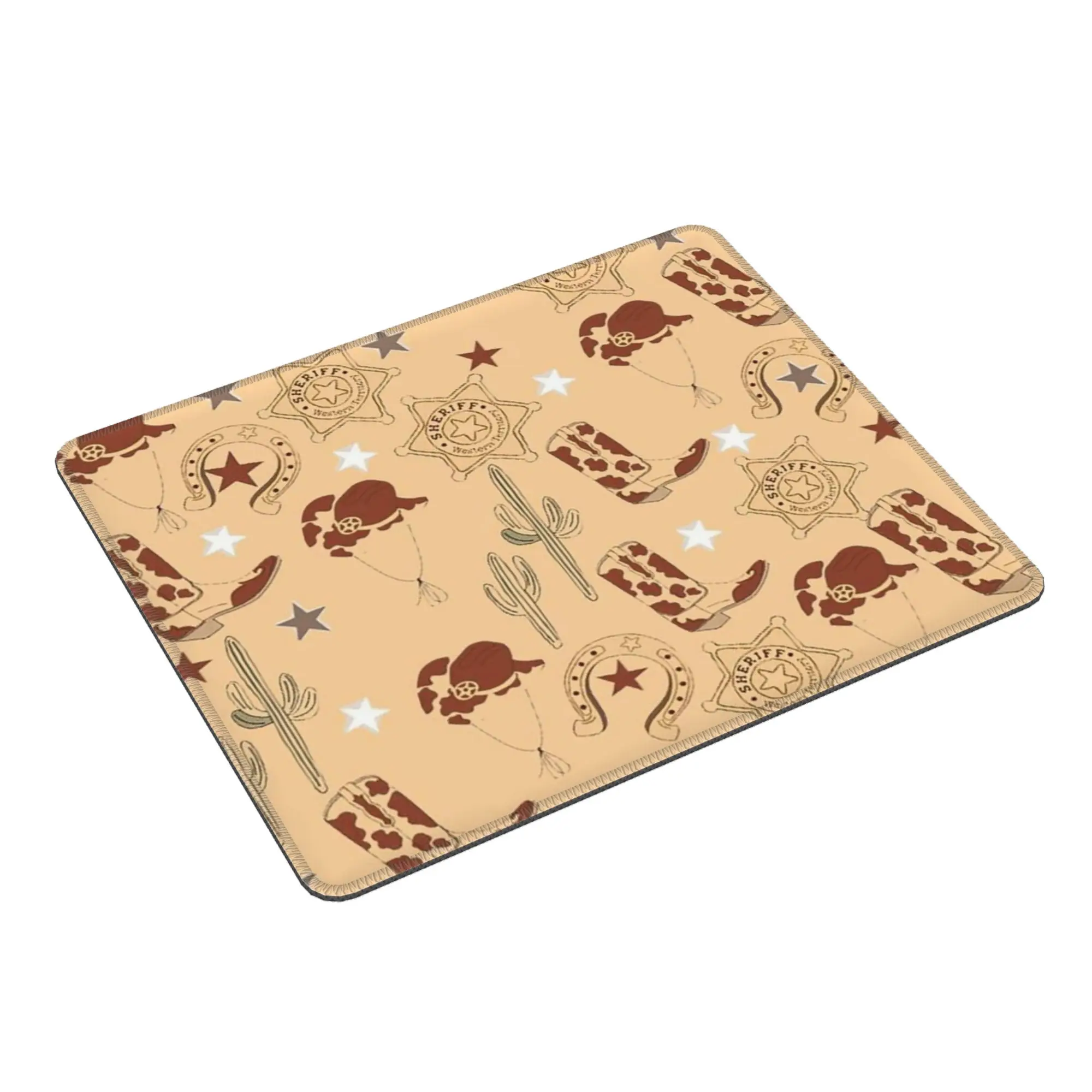 Vintage Western Cowboy Boot Mouse Pad Computer Keyboard Mouse Mat Gamer PC Laptop Desk Mat Office Table Mats