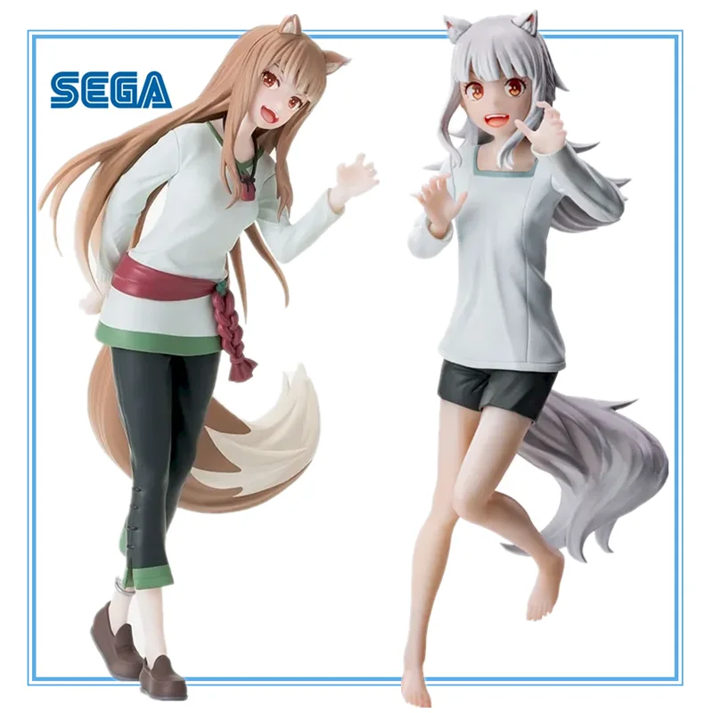 Original SEGA MERCHANT MEETS THE WISE WOLF Holo Myuri Anime Figure Toys Desktop×Decorate Collections PVC Model Action FIgure