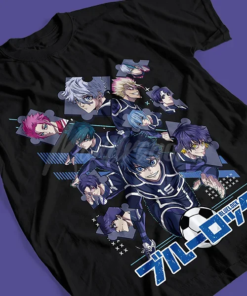 Camiseta de Anime Blue Lock, Segunda Temporada, Equipo en Acción