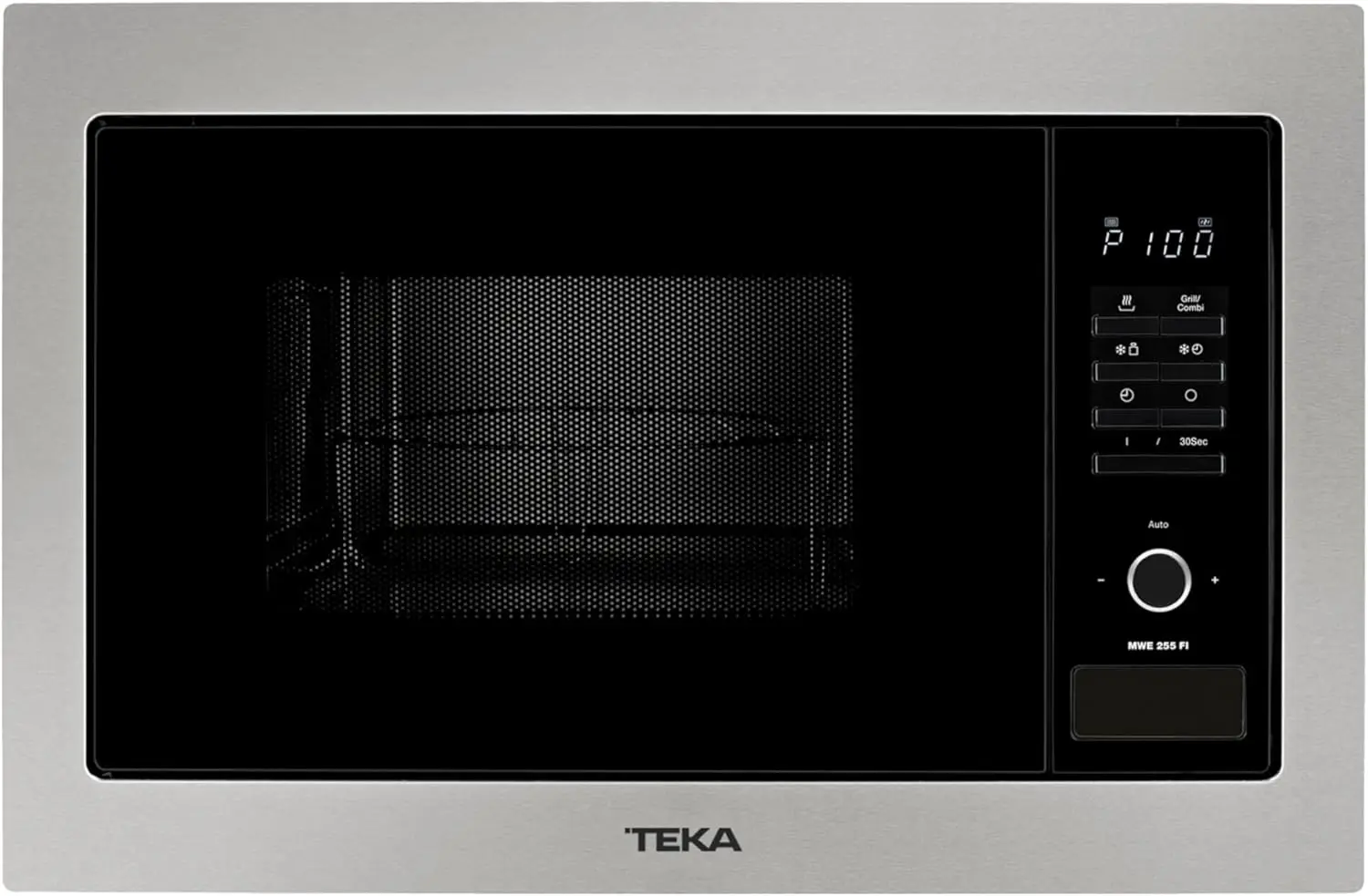 Microondas Integrado con Grill, Capacidad 25 L, Función de Descongelación, Base de Cerámica, Modelo MWE 255 FI