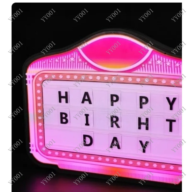 LED Luminous Handheld Sign for Bar KTV Nightclub Atmosphere & Birthday Party Props