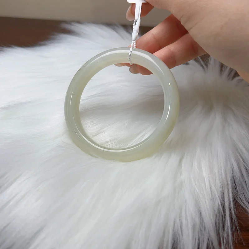And Hotan Sugar White Jade Bracelet Are Of Quality When Worn