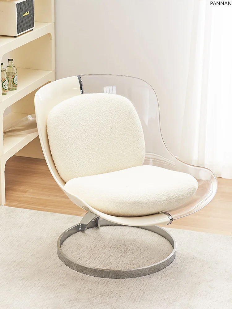 

Nordic Internet celebrity dining chair living room leisure negotiation back chair acrylic transparent chair