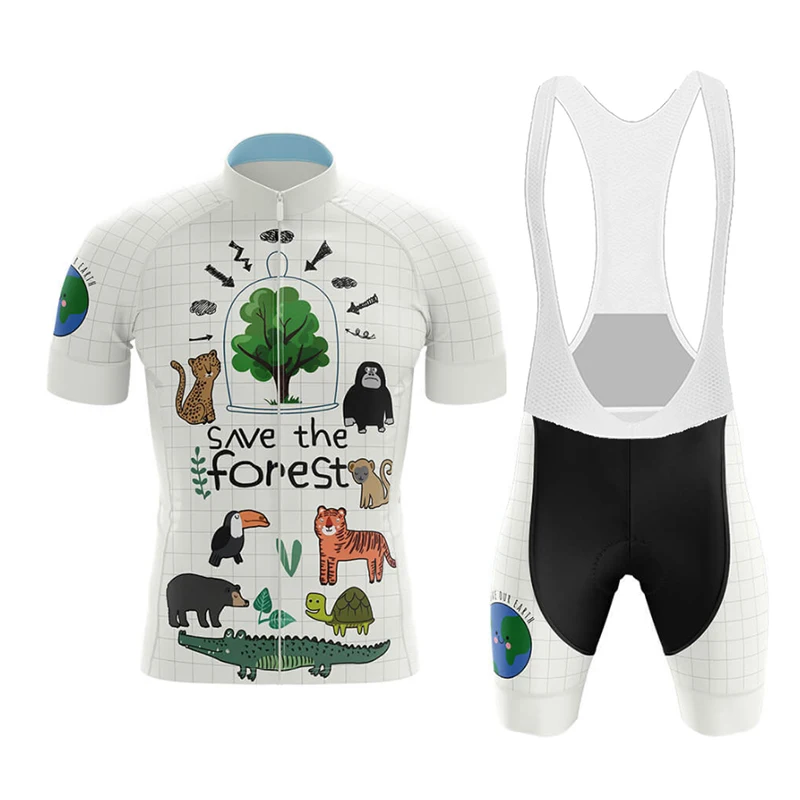 New Funny Cycling Jersey Set Summer Short Sleeve Race Cycling Clothing MTB Bike Uniform Maillot Ropa Ciclismo Mens Bicycle Wear