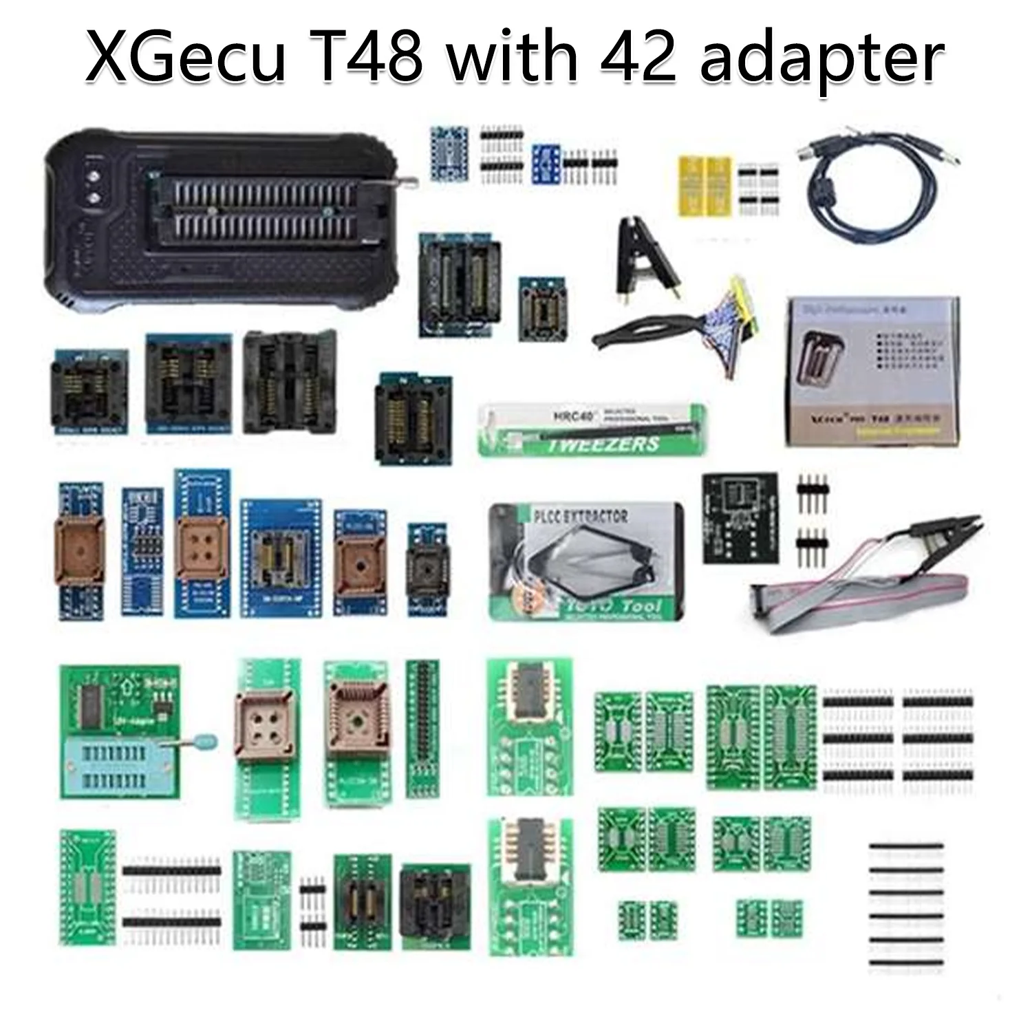 XGecu T48 programmer + 42 adapters T48 with 42 adapters