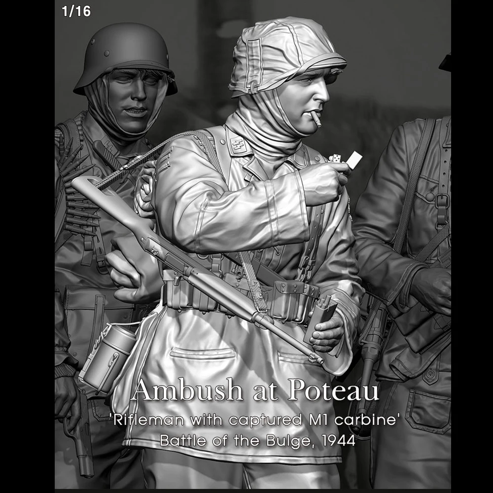 

1/16 Rifleman для Второй мировой войны, state resting, 1 солдат, фигурка солдата из смолы, военные темы WW2, комплект в разобранном и неокрашенном виде