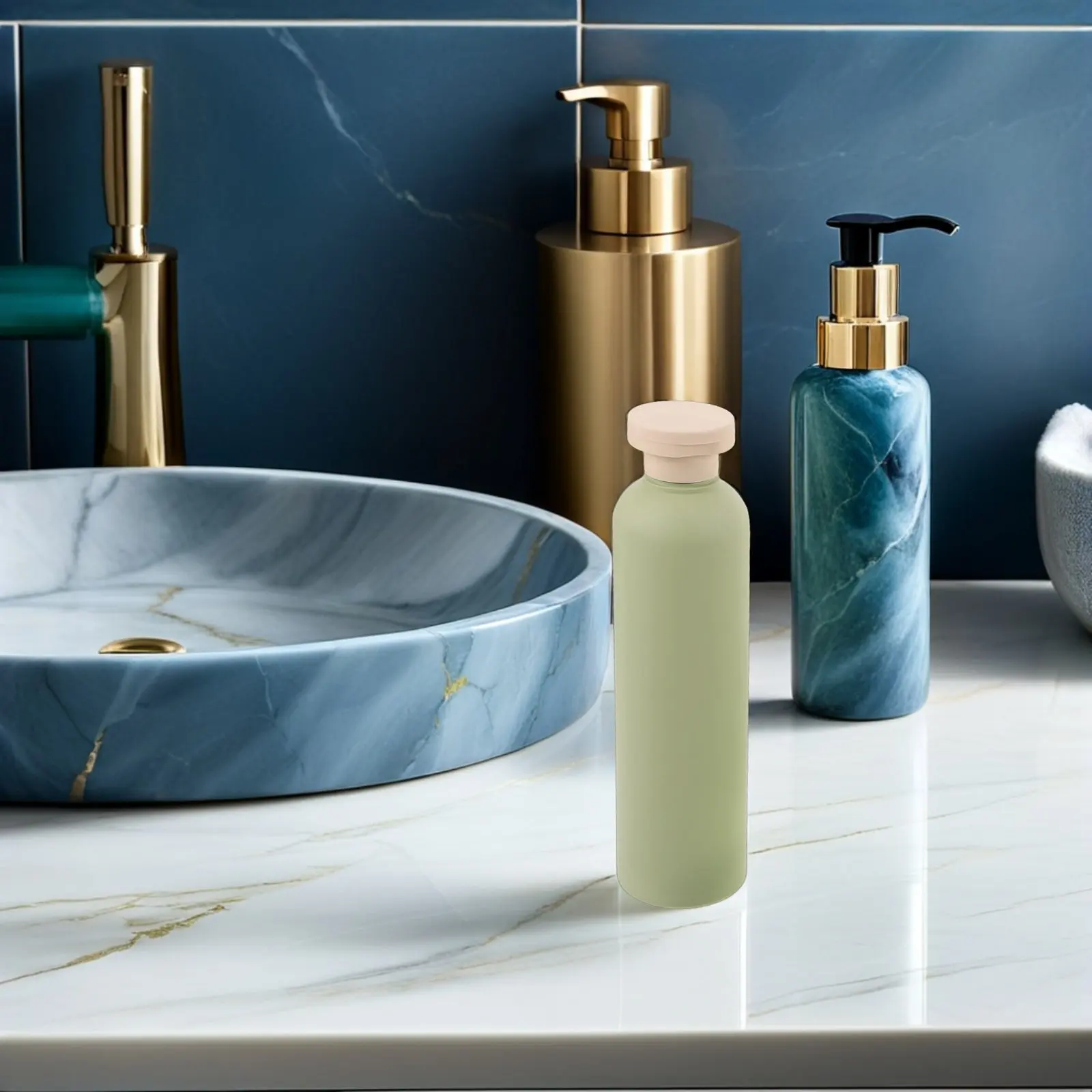 

Набор из 4 дорожных флаконов цвета авокадо, герметичные многоразовые пластиковые контейнеры для шампуня, лосьона, геля для душа