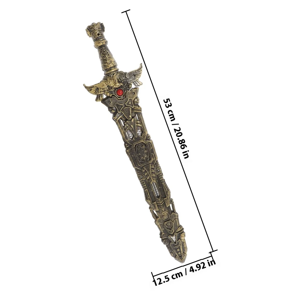 2Pcs 플라스틱 검 어린이 장난감 내구성 코스프레 소품 파티 액세서리 일본 검 놀이 코스프레 소품