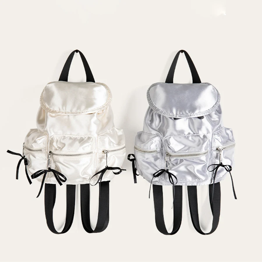 New summer leisure large nylon drawstring backpack Korean ins College portable travel outdoor rucksack female Sac a Dos Mochilas