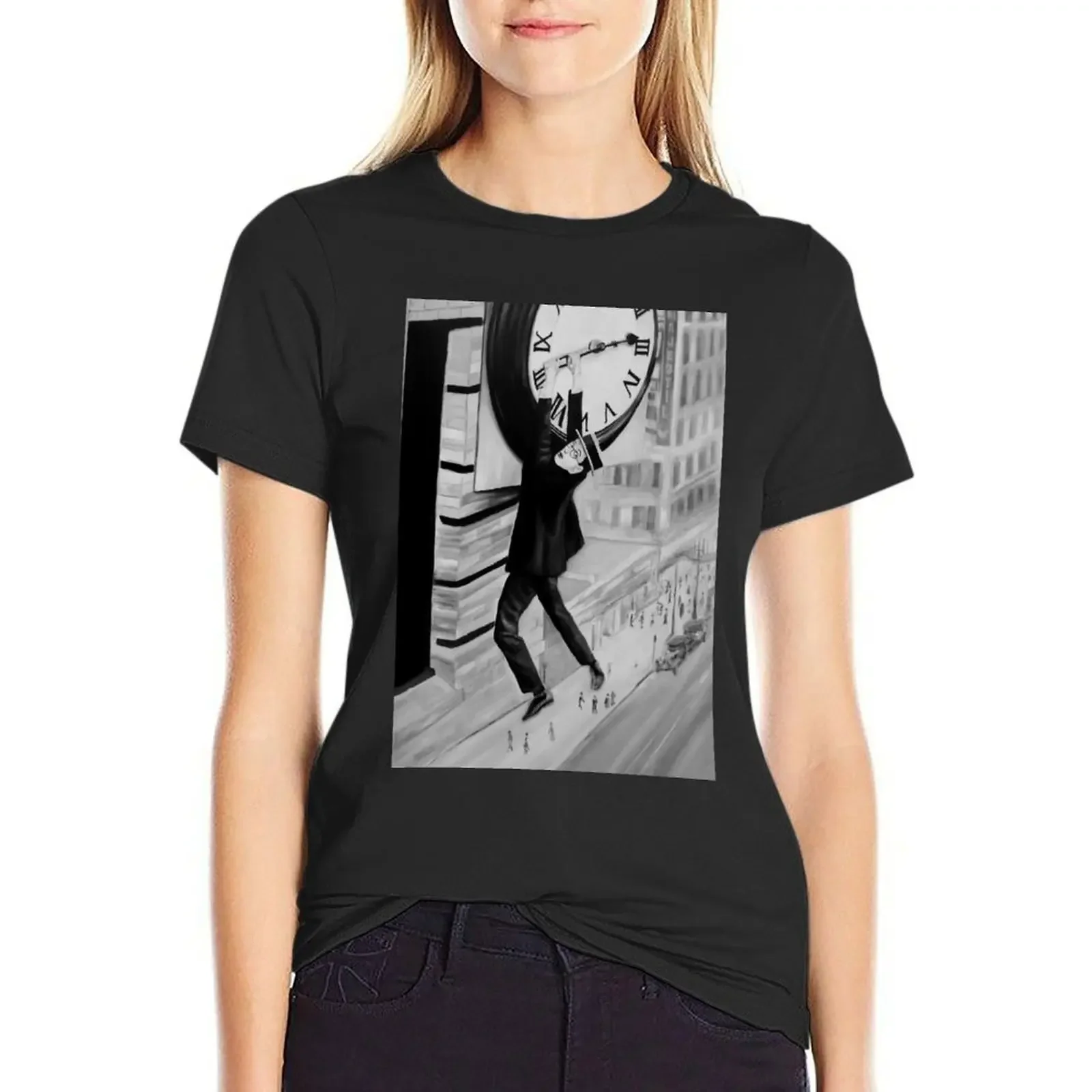 

HAROLD LLOYD T-Shirt animal print summer tops sweat Women's summer blouses 2025