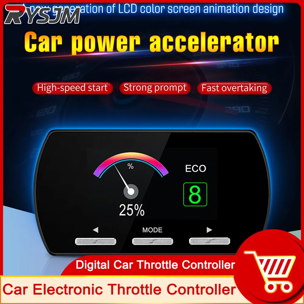 Car Electronic Throttle Controller with 11 modes Car Pedal Booster Car Throttle Response Controller Racing Accelerator Potent