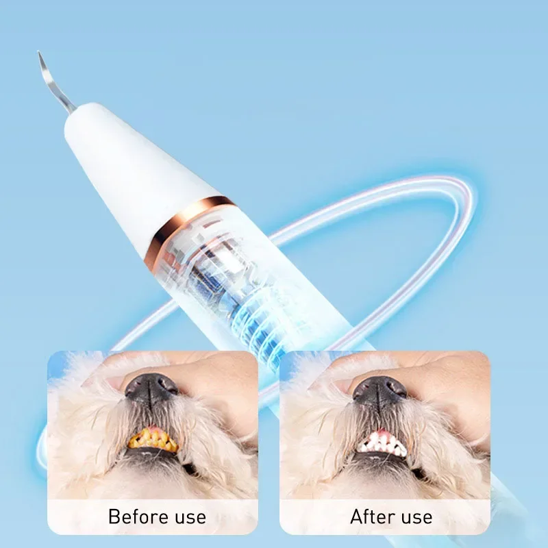 Ultrasonic Pet Dental Calculus Remover Teeth Plaque Scaler Tartar Eliminator Stains Cleaner Electric Dental Tooth Stone Remover