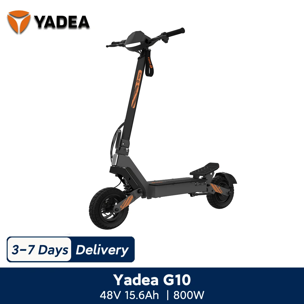 Yadea G10 Electric Scooter 800W Adults 10 inch Foldable E-Scooter with 48V 15.6Ah Battery