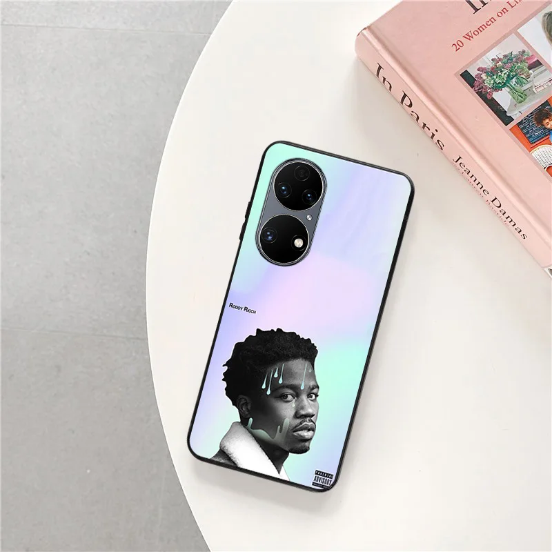 Phone Case For Motorola G50 G51 G60 G71 G30 G31 Edge 20 30 40 G73 Huawei P40 P30 P20 P-Smart Roddy Ricch Matte Anti-Drop Cover