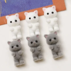 1pcs cute three-dimensional plush cat Pendant Charms for Necklace Bracelet Earrings Jewelry Making Diy Findings