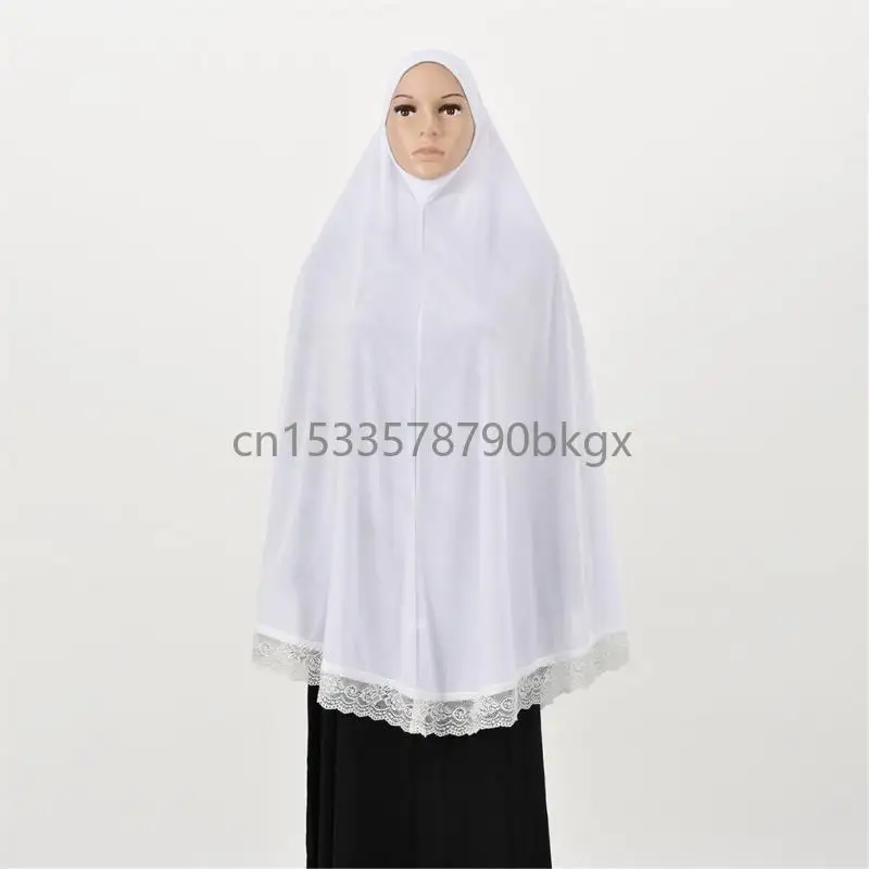

Sophisticated Handmade Scarf Permanent Bridal Face Covering Soft Lace Scarf J78E