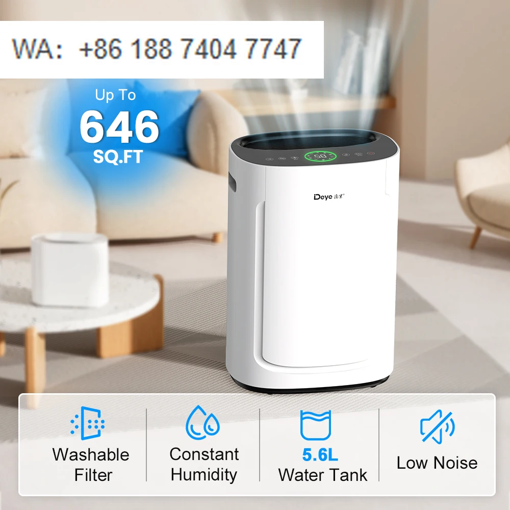 Deye DYD-U25A Factory in Zhejiang Ningbo Dehumidifier Machine 50pints Commerical air Purifier Dehumidifier for Home