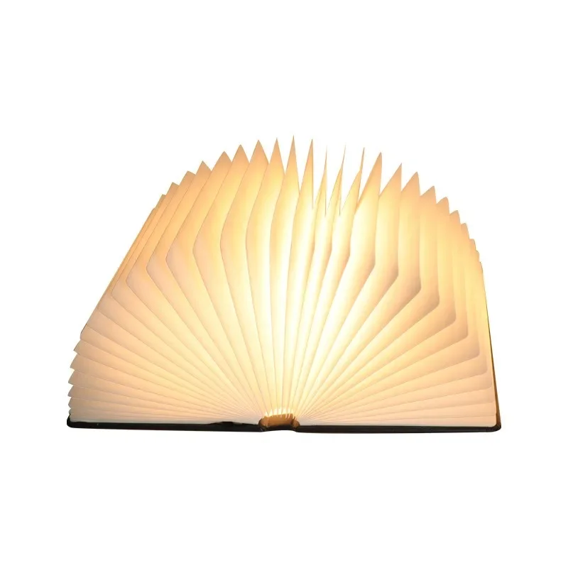 Book lamp gift LED bedroom atmosphere desk lamp wooden