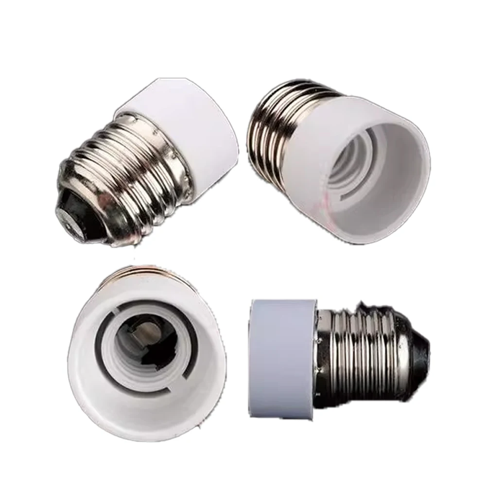 10Pcs  E27 to E14 Socket Adapter Durable Practical Heat Resistant  LED Lamp Holder Lamp Adaptor Socket Converter