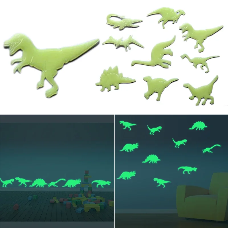 Set Decorative Long-lasting Vibrant Lifelike Easy To Apply Fun Dinosaur Decor Creative Wall Stickers For Kids Dinosaur Lovers 3d