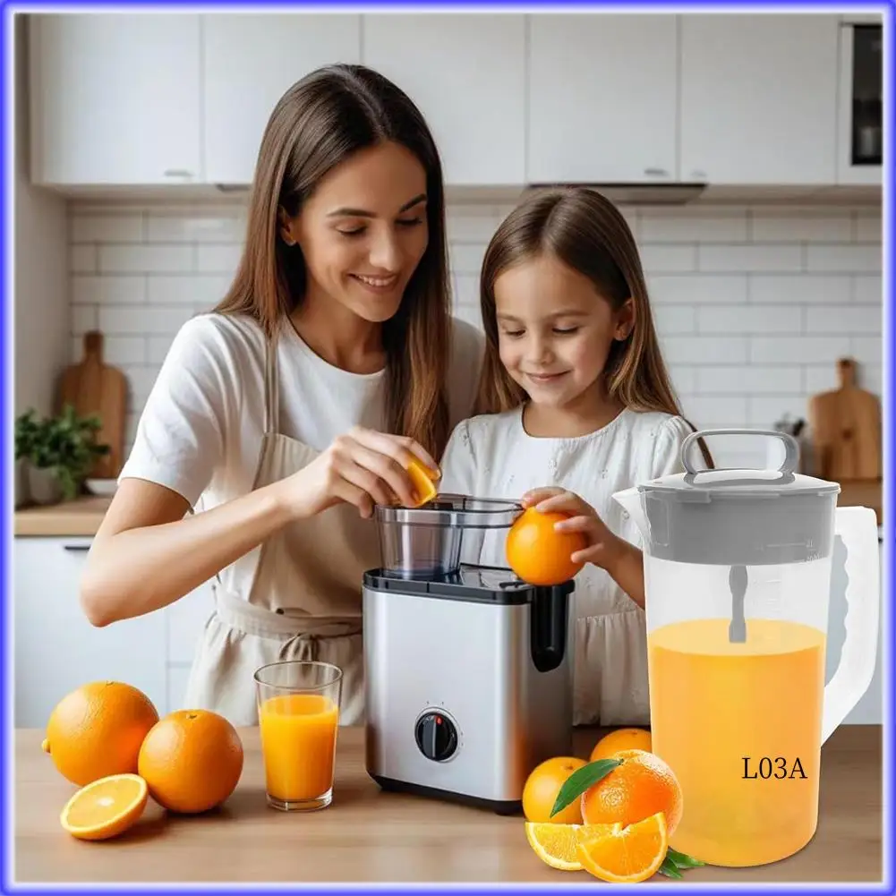 

RM-3Pcs Mixing Pitcher For Drinks,Water Pitcher,Easy-Mix Juice Container,Angled Plastic Blades & Adjustable Mixer Plunger