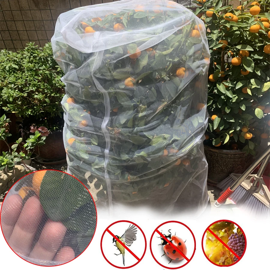 Saco de proteção vegetal para árvore Bonsai, tampa de frutas, Bug Net, controle de pragas, jardim anti-pássaro, pomar, inseto Net, ferramentas de