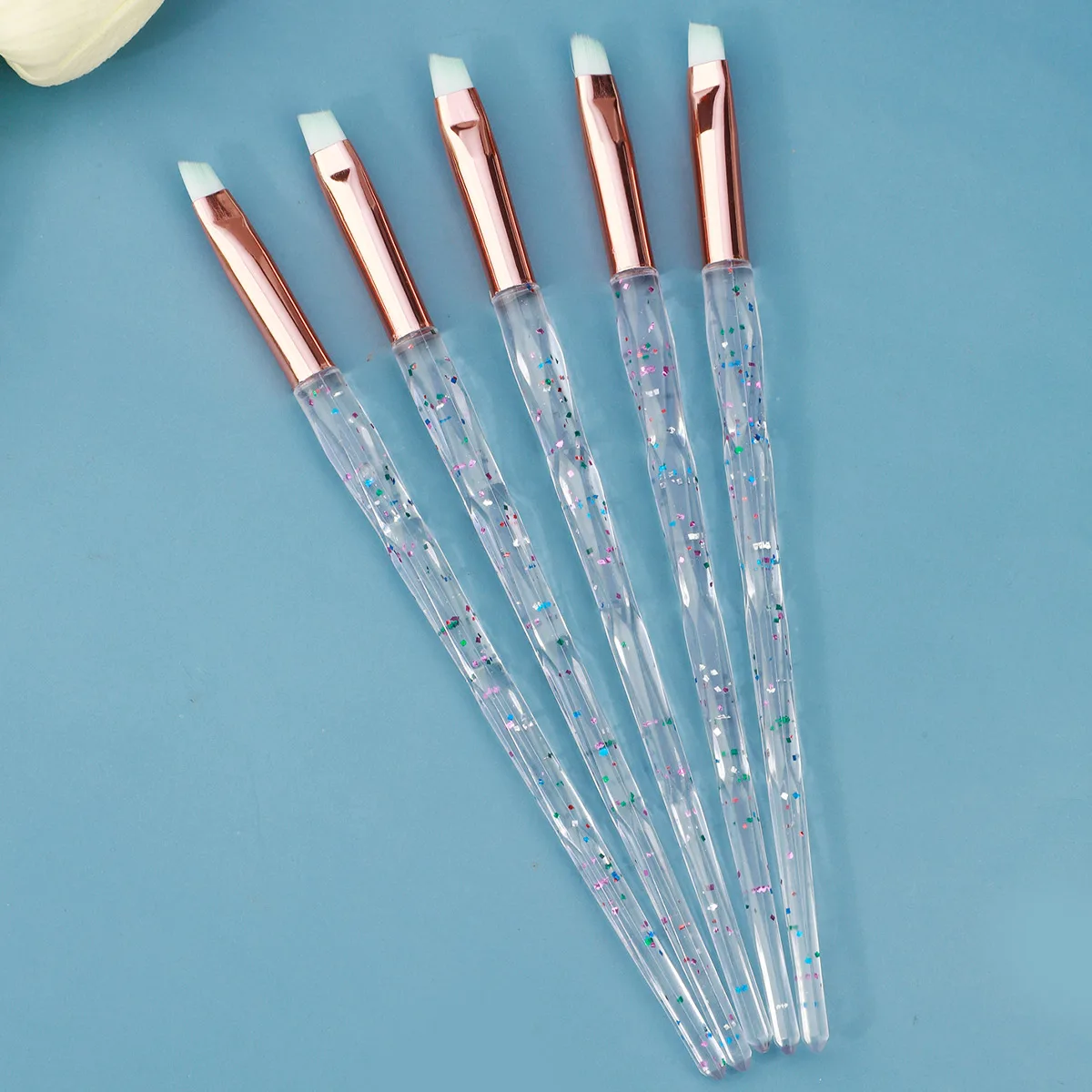 1/5/10 クリスタルスパンコールブラシハンドル眉毛ブラシアイメイクブラシセット美容ツールブラシ