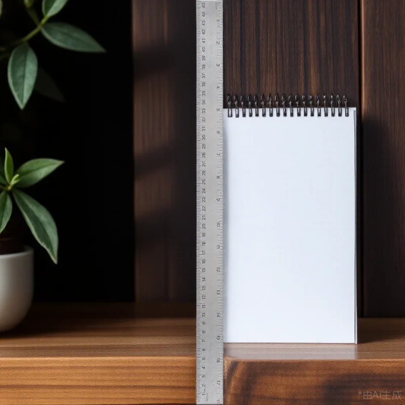 Soft Surface Cork Back Metal Ruler Stainless Steel School Office Engineering Woodworking Measuring Tool Metal Ruler