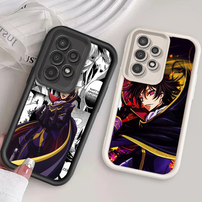 Anime C-Code G-Geass Cool For Samsung A73 A71 A54 A53 A52 A51 A33 A32 A21S A14 A13 A12 A25 A04 A05 5G Eye Ladder Cover