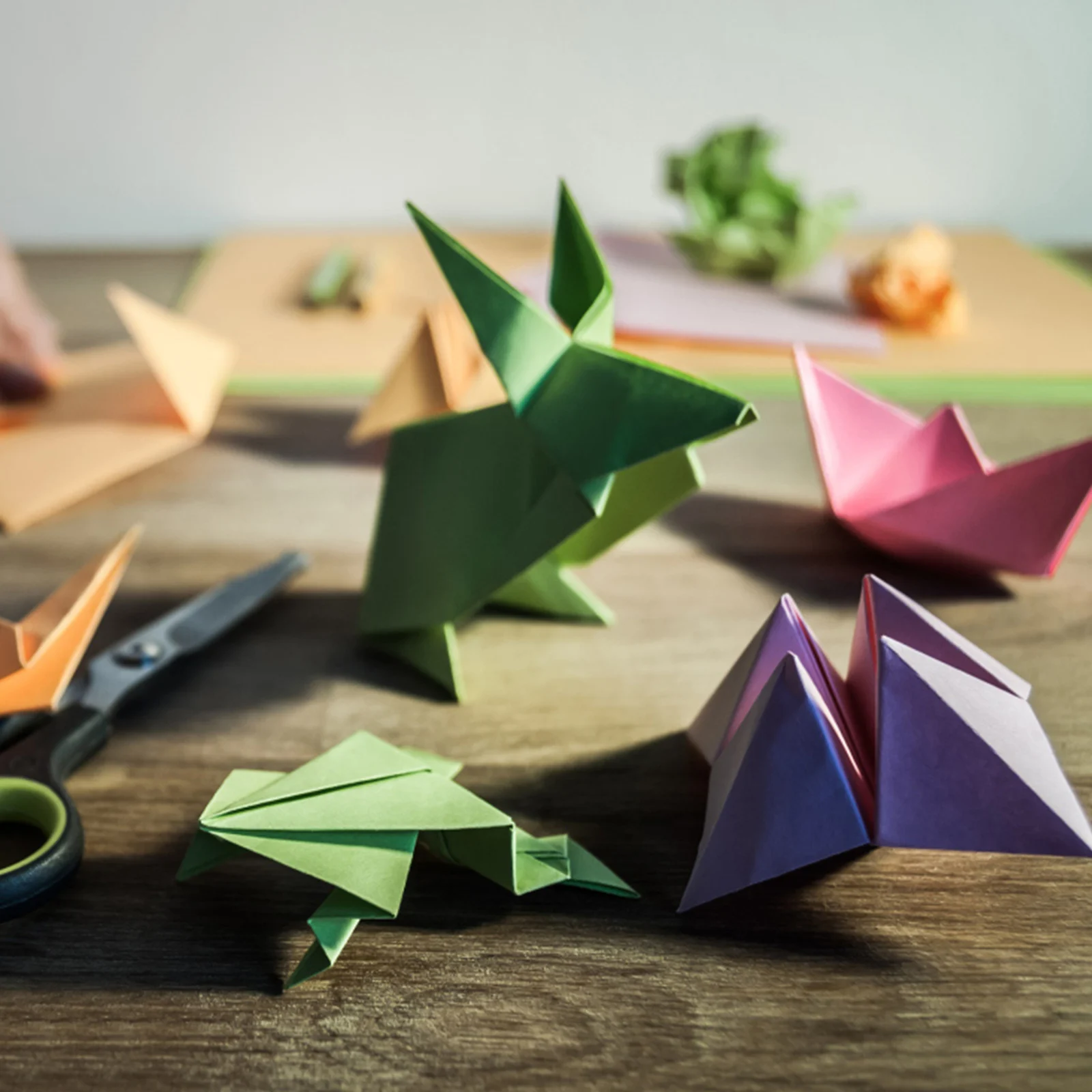 Colorful Origami Paper for Crafts - alternate angle