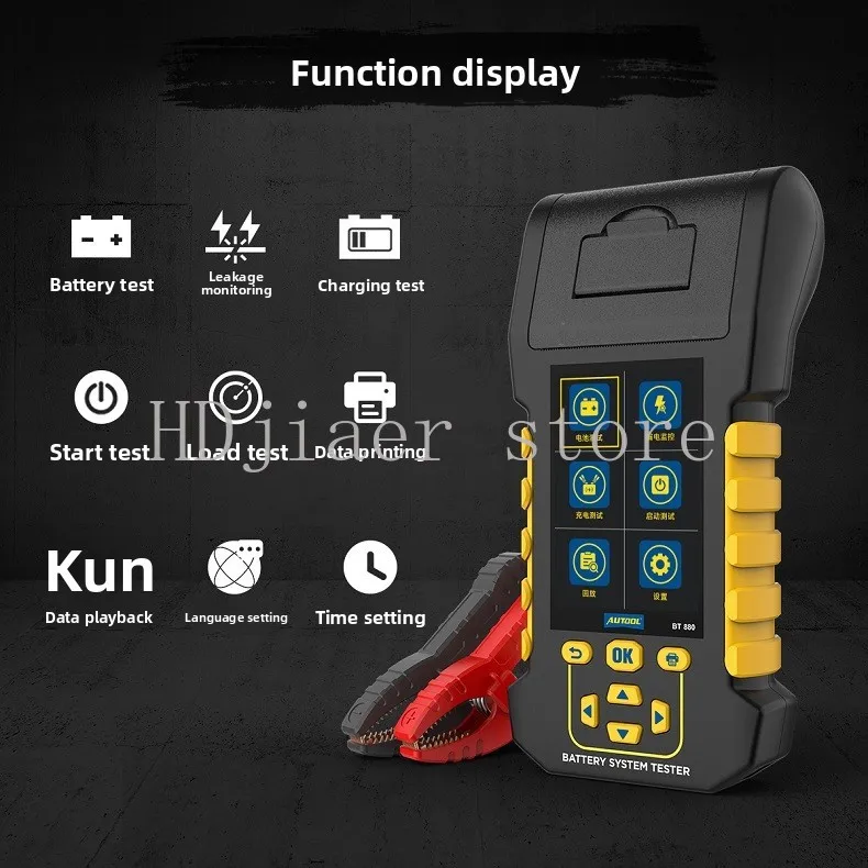 Tester 12V24V Battery Voltage Life Resistance Tester  BT460 Car Battery Battery