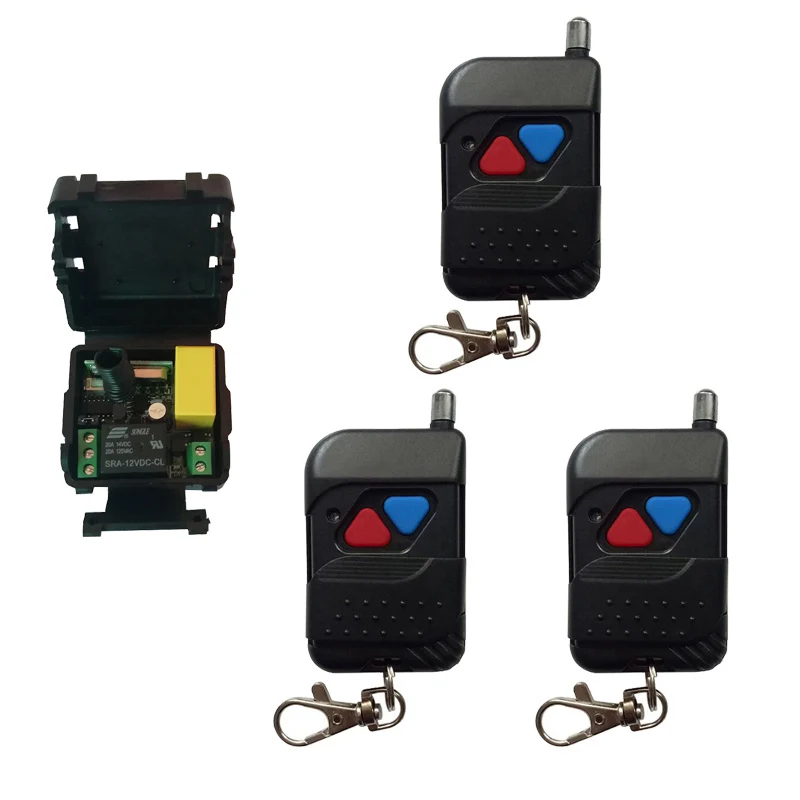 AC 220V 1CH Radio Controller RF Wireless Relay Remote Control Switch Transmitter+Receiver Garage Doors /window image 3