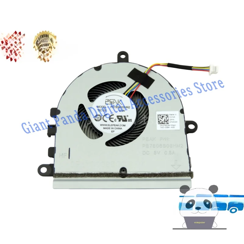 Original CPU Cooling Fan For Dell Inspiron 15 3501 3505 5593 Notebook 07MCD0