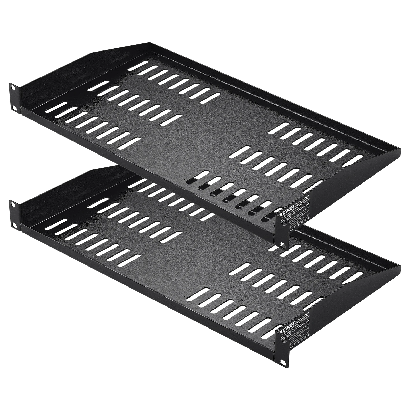 VEVOR 2/4 PCS 1U Server Rack Shelf with Tray 10
