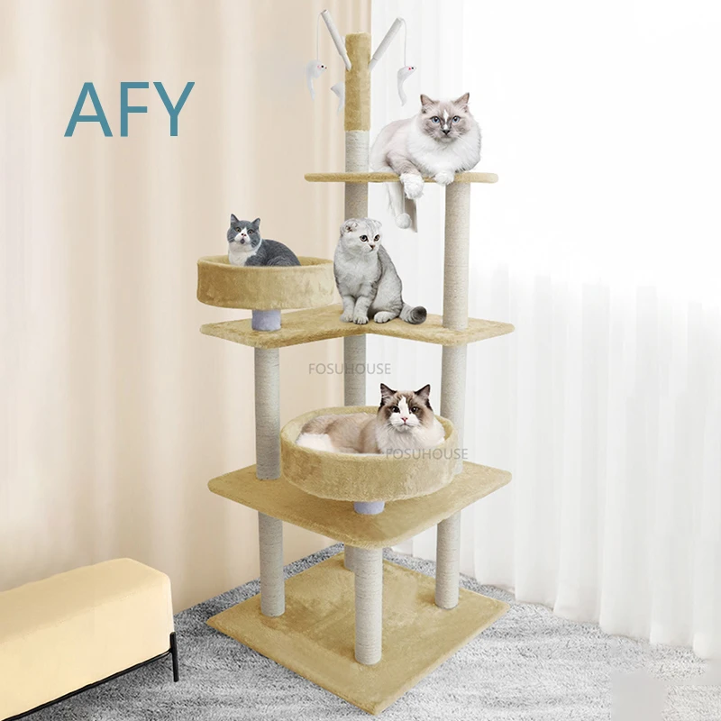 European Sisal Cat Climbing Frame for Pet Furniture for Cats for Kitten for Small Pets for Indoor Use for Cat Tree for Cat