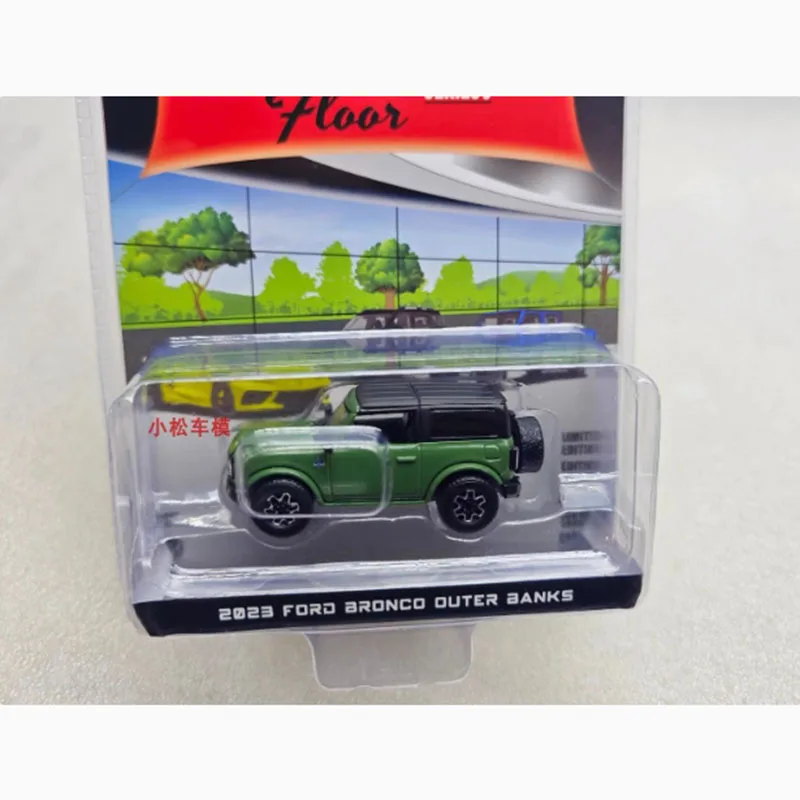 Diecast 1:64 Scale 2023 Ford Bronco Two Door Off Road Vehicle Alloy Simulation Car Model Collection Display Toy Gifts