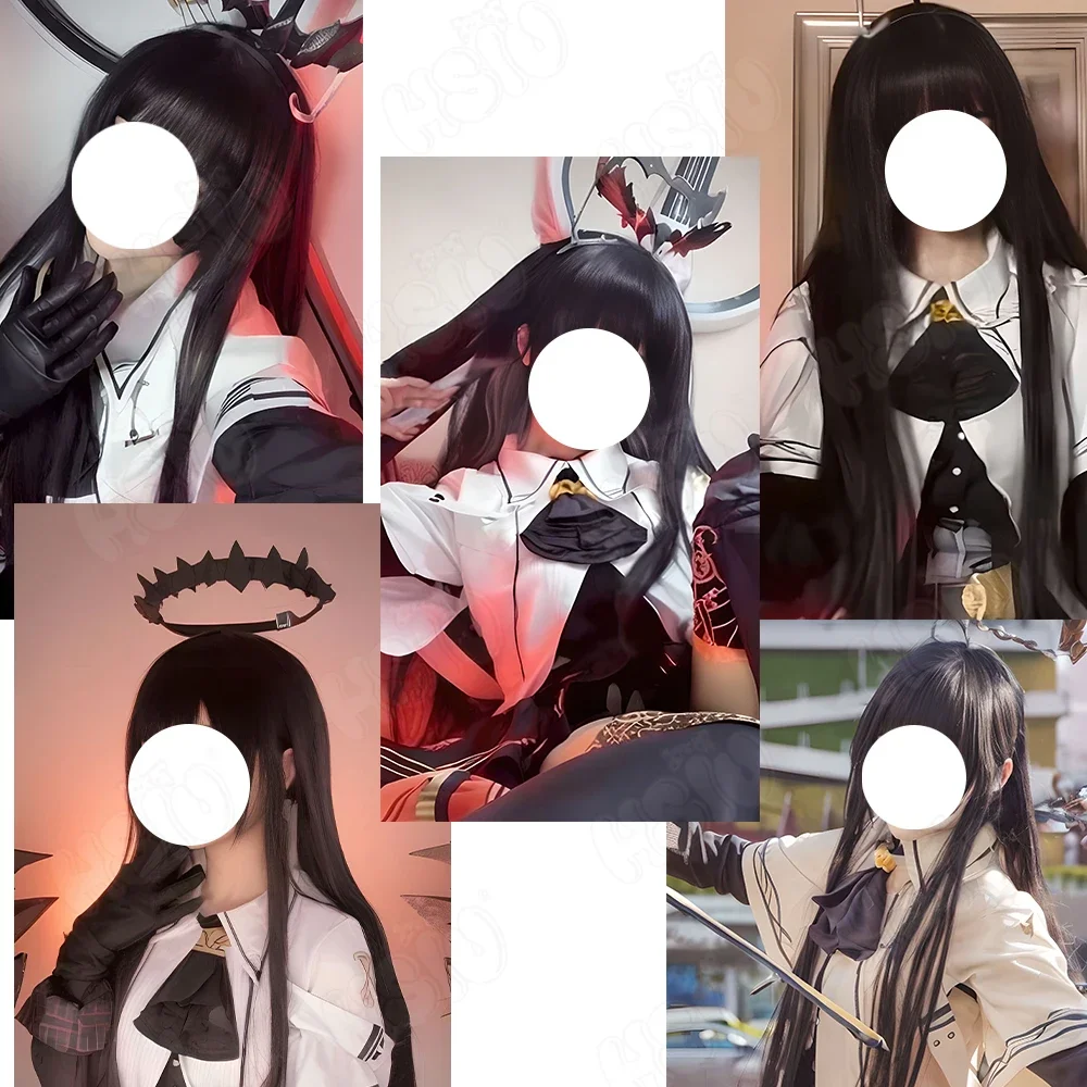 Virtuosa Cosplay Wig Fiber synthetic wig Game Arknights Cosplay「HSIU 」taro purple braid long Wig+Wig Cap