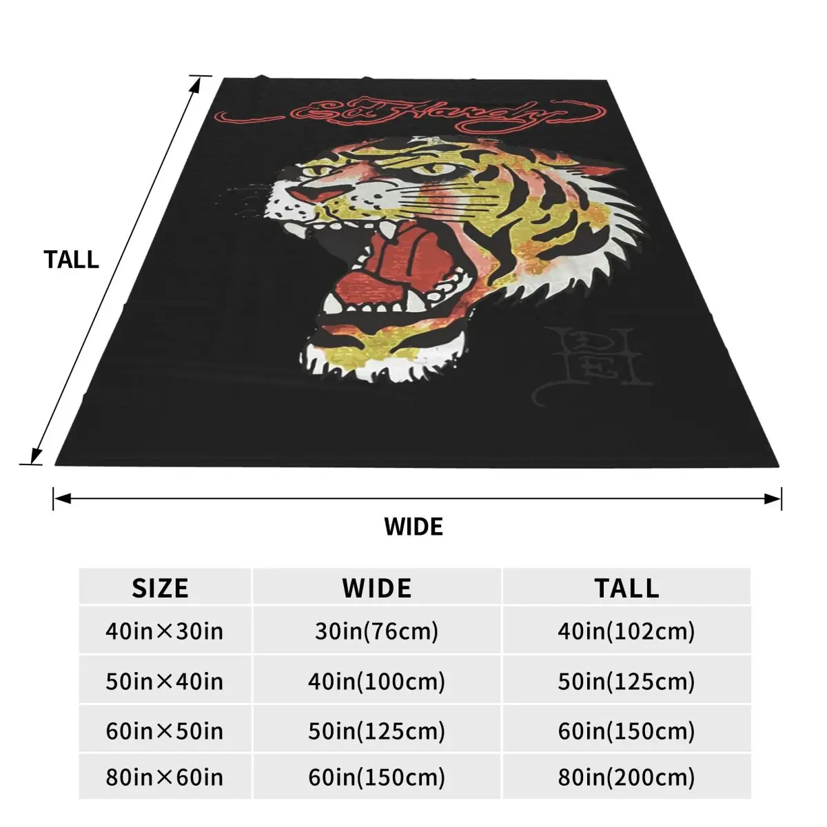 The First Incarnation Of Tattoo Ed Hardy Blanket Fleece Sofa Throw Multi-function for Home Bedroom Travel Throws Bedspread Quilt